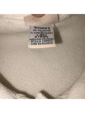 L.L. Bean $80 Woman’s L Regular Cream Fleece Button-Up Jacket Ultra Cozy thumbnail 7