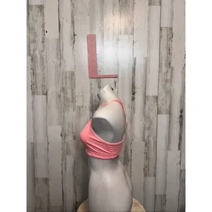 Victoria’s Secret VSX Sport Bra Pink L | Racerback Stretch Athletic Top thumbnail 6