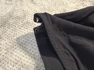 American Eagle Black Maxi Skirt XXL NEW Ruched Tie Front Side Slits Goth Boho thumbnail 12