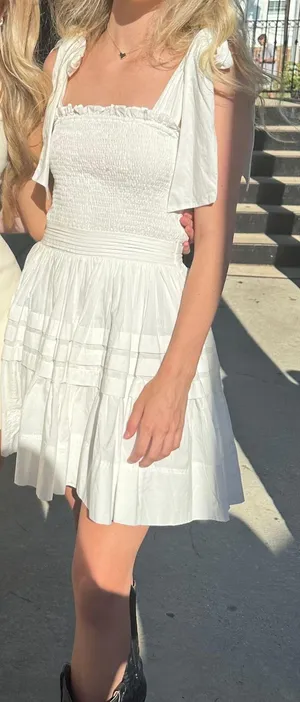 Mabel White Mini Dress thumbnail 1