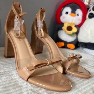 & Other Stories Tan Patent Leather Block Heels thumbnail 2