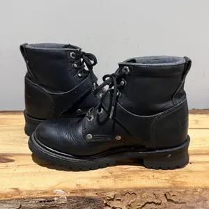 Harley Davidson women’s black bike boots Size 7 B83‎ thumbnail 9