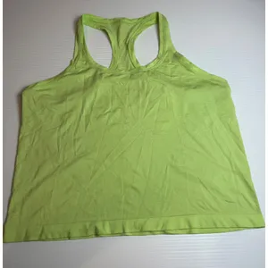 Lululemon‎ Racerback Tank Top Built In Bra Chartreuse Yellow Green Activewear 14 thumbnail 1