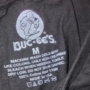Buc-ees black T-shirt size medium cotton thumbnail 6