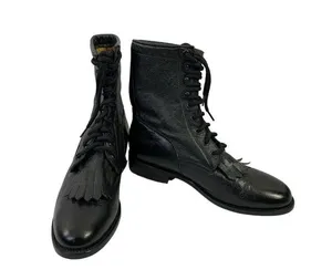 BM Women's Tall Black Boots Size 8 thumbnail 2