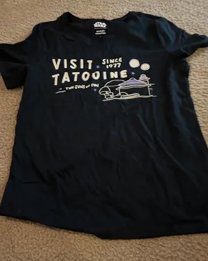 woman size medium black top shirt thumbnail 1