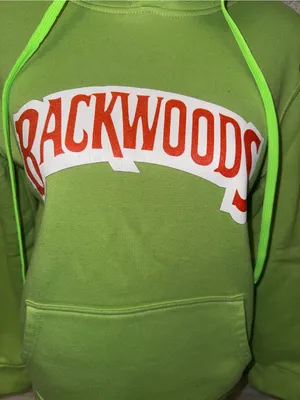 Amazon Green Backwoods Graphic Hoodie Size M thumbnail 2