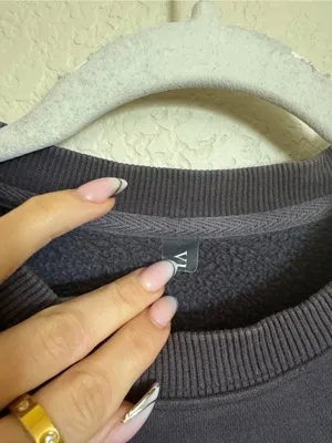 Vuori Restore Drawstring Sweatshirt Sz M Black Grey thumbnail 4