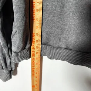 Aerie Oversized Crewneck Sweatshirt Medium Gray Distressed thumbnail 5