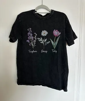 Comfort Colors Floral FDT T-Shirt thumbnail 1