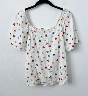 Madewell Floral Top thumbnail 1