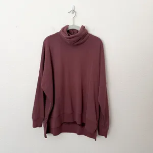 [Aerie] Oversized Fleece Turtleneck Sweater Pullover Sweatshirt Cozy Sz Small S thumbnail 2