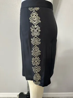 Yoana Baraschi Skirt Size M Black Sequin Lightweight Women's Party Summer New thumbnail 4