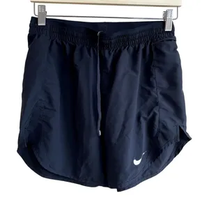 Nike Running black shorts elastic wasit‎ zipper pocket women's size 7 juniors thumbnail 1