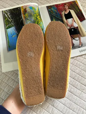 Rothy’s Scuff Sherpa lined wool mule Slippers in Popcorn yellow 8 washable thumbnail 10