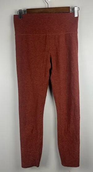 VUORI Clean Elevation Leggings Brick Heather Red Women's Size S Stretch READ thumbnail 1