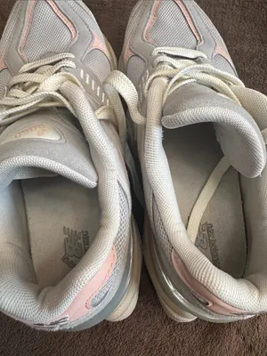 New Balance Women's Light Gray and Pink 9060 Style Sneakers thumbnail 12