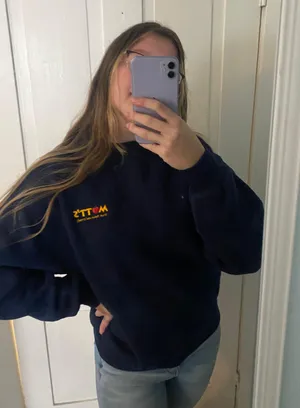 MOTTS navy blue crewneck thumbnail 1