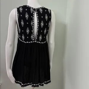 Free people diamond embroidered babydoll tank top small thumbnail 8