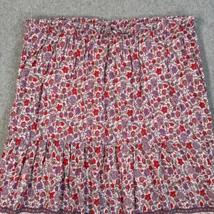 Knox Rose Women's XL Floral Maxi Skirt Elastic Waist Boho Purple Red thumbnail 2