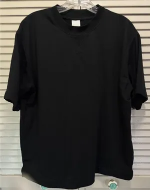 H&M Short Sleeve Black Sweater Size M Crew‎ Neck Soft Ribbed Hem thumbnail 1