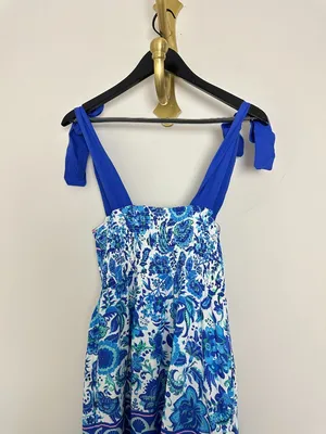 BEACH RIOT Charlotte Dress in Royal Riviera Size Small thumbnail 7