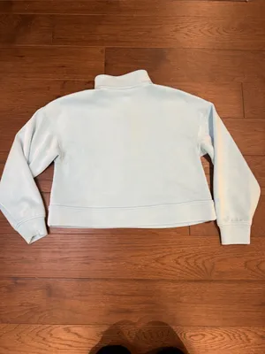 all in motion Light Blue Cropped 1/4 Zip Pullover Size XS (?) - C53-047 thumbnail 8