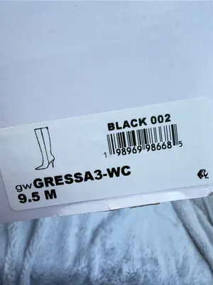 GUESS, Gressa3-Wc, Black boots crocodile print, 9.5 wide calf -new in box thumbnail 4