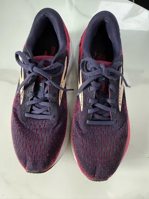 Brooks Ghost Women's Running Shoes - Navy and Pink thumbnail 5
