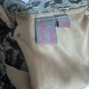 Y2K My Pretty Angel Mini Dress Silk Blend Leopard beaded neckline Fairy sz‎ M thumbnail 7