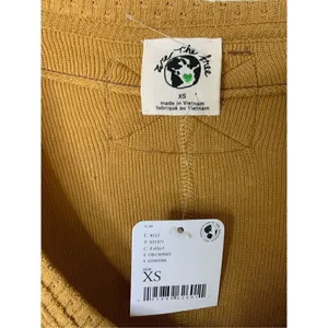 Free People We The Free oversized thermal mustard yellow women’s size XS NEW NWT thumbnail 3