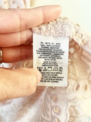 Anthropologie Akemi + Kin Brooke Blush Pink Eyelet Swing Dress thumbnail 7