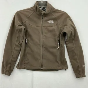The North Face Tan and White Fleece Jacket 590 thumbnail 1
