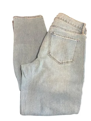Old Navy High Rise Wow Straight Jeans Light Blue Denim Size 6 Short NWT School thumbnail 1