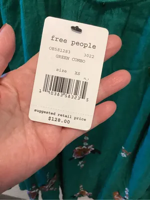 Free People Teal Green Embroidered Floral mini dress thumbnail 3