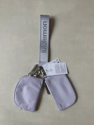 Lululemon Dual Pouch Wristlet *Metallic Wordmark - Faint Lavender thumbnail 10