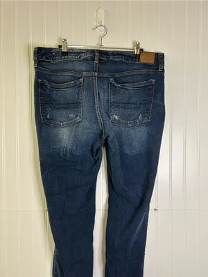American Eagle Vintage Collection Distressed Super Stretch Jeggings 14 Short thumbnail 6