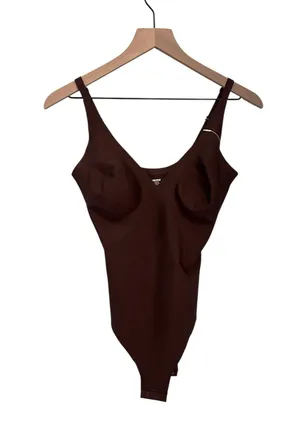NWT Skims Body Plunge Bodysuit Cocoa XL BD-THG-3326 ( SOLD OUT) thumbnail 2