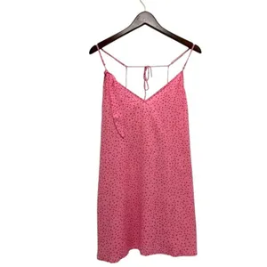 For Love and Lemons Twinkle Slip Dress Pink Spaghetti Straps Romantic Coastal L thumbnail 4