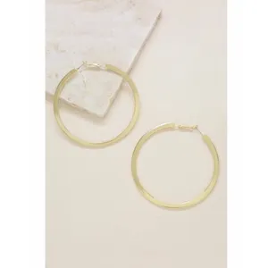 Ettika Calypso 18k Gold Plated Hoop‎ Earrings - Gold 2.75” x 2.75” $36 thumbnail 3