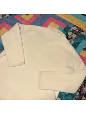 L.L. Bean $80 Woman’s L Regular Cream Fleece Button-Up Jacket Ultra Cozy thumbnail 6