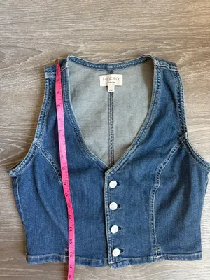 Anthropologie Pilcro Denim Vest Small thumbnail 5