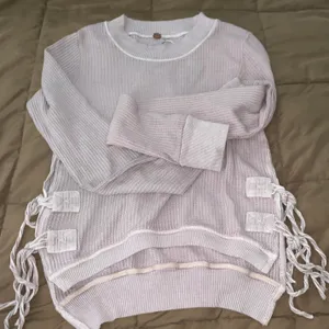 Free People Cropped Interlaken Sweater thumbnail 3