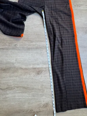 Alice + Olivia Dylan Plaid High Waist Pant Trouser Wide Leg Wool Side Stripe 10 thumbnail 10