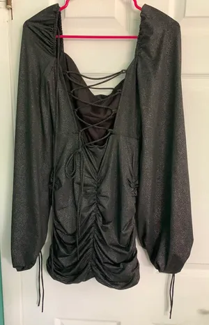 Lucy in the Sky Long Sleeve Ruched Dress thumbnail 2