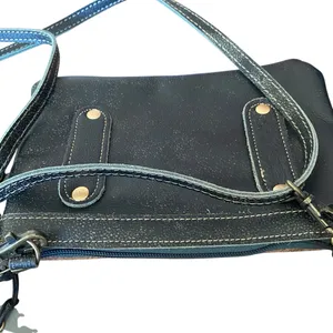 Myra Bag NWTs Gouyen Mesa Leather Fur Belt Bag Purse thumbnail 4