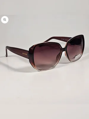 Tommy Hilfiger WP OL632 Butterfly Sunglasses Brown Crystal Frame Gradient Lens thumbnail 3