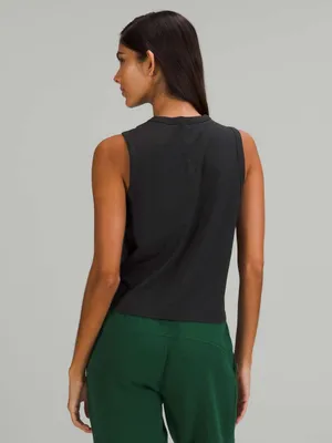 Lululemon Classic-Fit Cotton-Blend Tank Top in Black - Size: 2 thumbnail 3