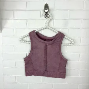 Offline By Aerie Recharge Minimal Support Braided High Neck Sports Bra M thumbnail 2