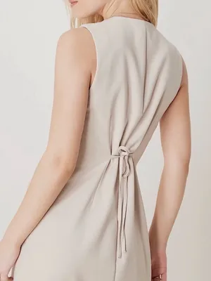Abercrombie & Fitch Womens Mara Button Front Vest Mini Dress Cream Small thumbnail 7